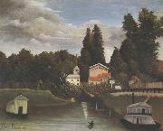 Banks of the Marne(Charenton) The Alfort Mill Henri Rousseau